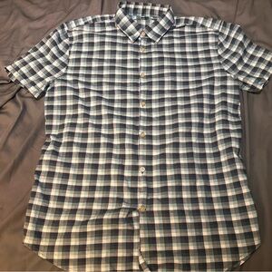 John Varvatos Short Sleeve Button Up Shirt Slim Fit MEN Medium